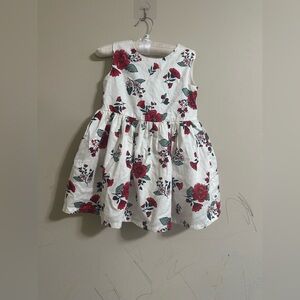 Carter's Red and White Floral Kids Dress